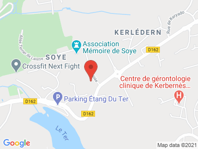 Plan Google Stage recuperation de points à Ploemeur proche de Lorient