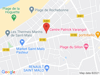 Plan Google Stage recuperation de points à Saint-Malo proche de Dinan