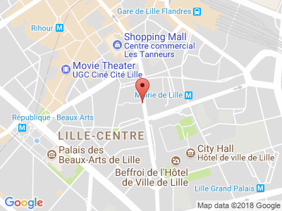 Plan Google Stage recuperation de points à Lille proche de Villeneuve-d'Ascq
