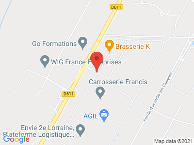 Plan Google Stage recuperation de points à Toul proche de Messein