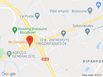 Plan Google Stage recuperation de points à Bressuire proche de Niort