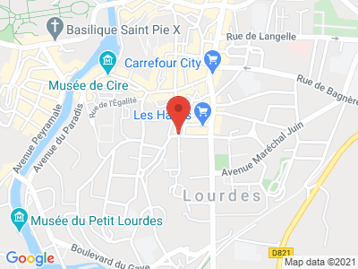 Plan Google Stage recuperation de points à Lourdes proche de Tarbes