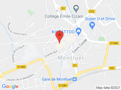 Plan Google Stage recuperation de points à Montluel proche de Ambérieu-en-Bugey