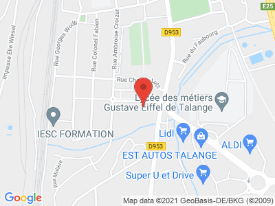 Plan Google Stage recuperation de points à Hagondange proche de Amnéville