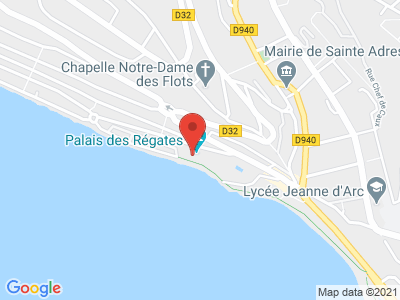 Plan Google Stage recuperation de points à Sainte-Adresse proche de Deauville