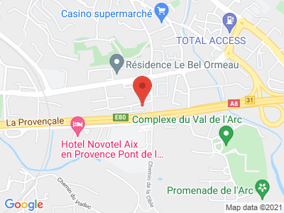 Plan Google Stage recuperation de points à Aix-en-Provence proche de Saint-Maximin-la-Sainte-Baume