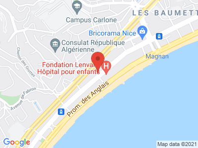 Plan Google Stage recuperation de points à Nice proche de Saint-Laurent-du-Var