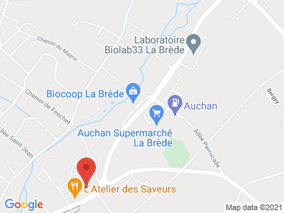 Plan Google Stage recuperation de points à Brède proche de Ychoux