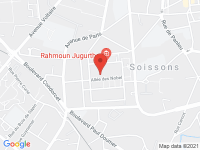 Plan Google Stage recuperation de points à Soissons proche de Laon