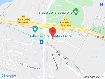 Plan Google Stage recuperation de points à Nantes proche de Sainte-Luce-sur-Loire