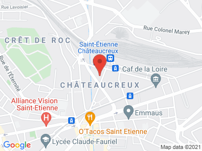 Plan Google Stage recuperation de points à Saint-Étienne proche de Andrézieux-Bouthéon