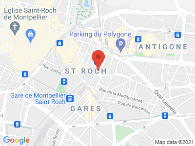 Plan Google Stage recuperation de points à Montpellier proche de Sète