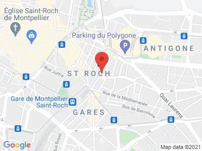 Plan Google Stage recuperation de points à Montpellier proche de Lattes