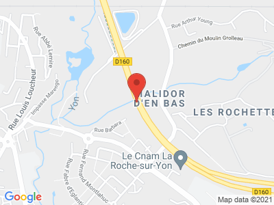 Plan Google Stage recuperation de points à La Roche-sur-Yon