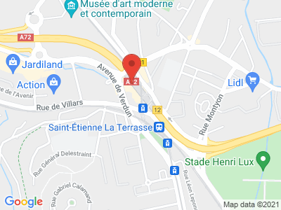 Plan Google Stage recuperation de points à Saint-Étienne proche de Andrézieux-Bouthéon