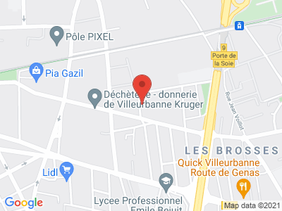 Plan Google Stage recuperation de points à Villeurbanne proche de Bron