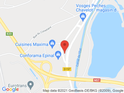 Plan Google Stage recuperation de points à Chavelot proche de Épinal