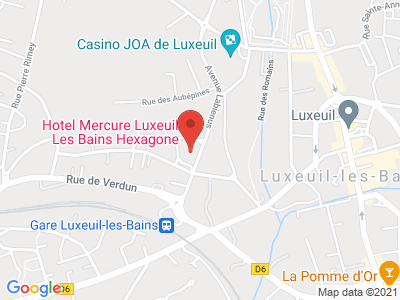 Plan Google Stage recuperation de points à Luxeuil-les-Bains proche de Vesoul