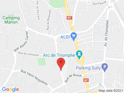 Plan Google Stage recuperation de points à Orange proche de Avignon