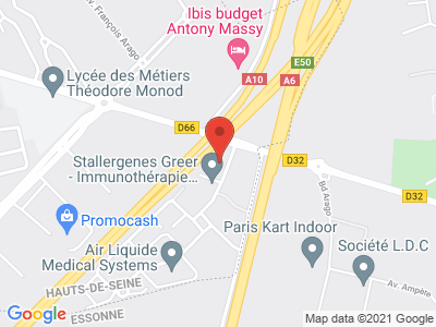 Plan Google Stage recuperation de points à Antony proche de Fresnes