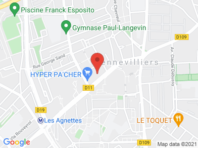 Plan Google Stage recuperation de points à Gennevilliers proche de Argenteuil