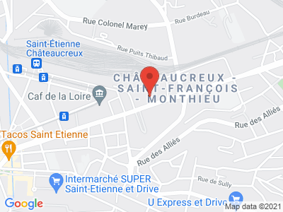 Plan Google Stage recuperation de points à Saint-Étienne proche de Andrézieux-Bouthéon