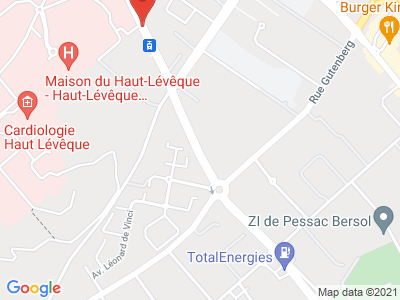 Plan Google Stage recuperation de points à Pessac proche de Talence