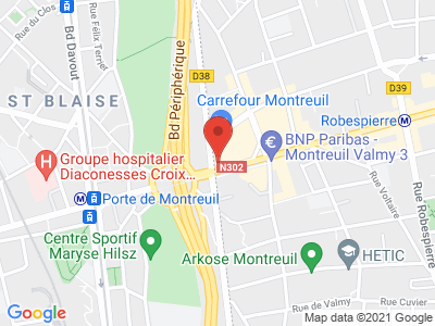 Plan Google Stage recuperation de points à Paris