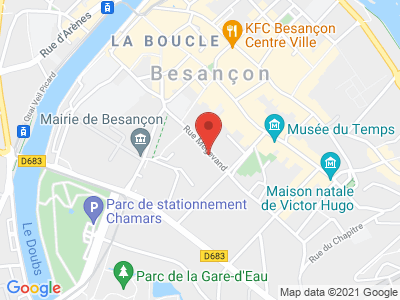 Plan Google Stage recuperation de points à Besançon proche de Vesoul