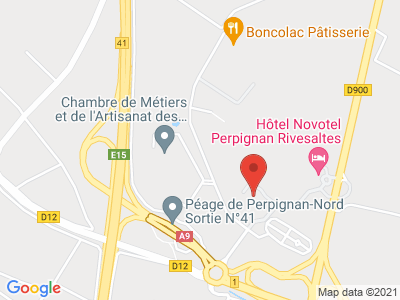 Plan Google Stage recuperation de points à Rivesaltes proche de Prades