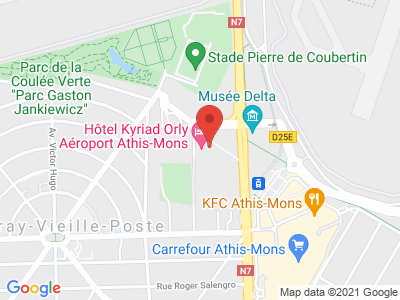 Plan Google Stage recuperation de points à Athis-Mons proche de Villeneuve-le-Roi