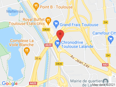 Plan Google Stage recuperation de points à Toulouse proche de Balma