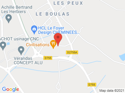 Plan Google Stage recuperation de points à Les Herbiers proche de Cholet