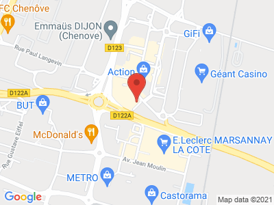 Plan Google Stage recuperation de points à Chenôve proche de Marsannay-la-Côte