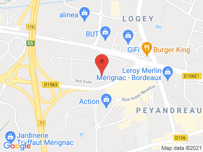 Plan Google Stage recuperation de points à Mérignac proche de Pessac