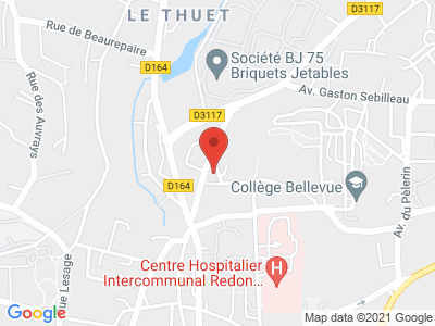 Plan Google Stage recuperation de points à Redon proche de Ploërmel