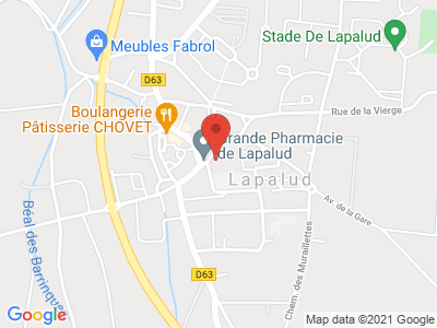 Plan Google Stage recuperation de points à Lapalud proche de Montélimar