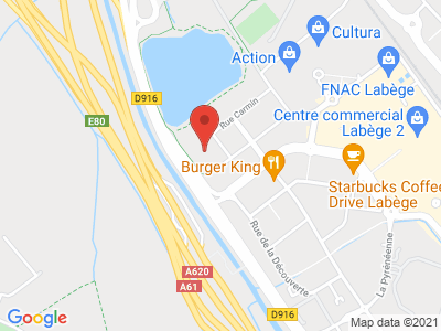 Plan Google Stage recuperation de points à Labège proche de Lavaur