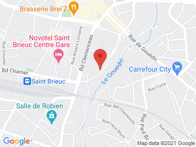 Plan Google Stage recuperation de points à Saint-Brieuc proche de Loudéac