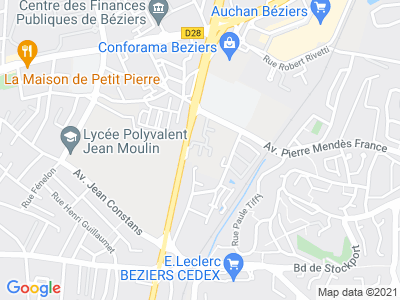 Plan Google Stage recuperation de points à Béziers proche de Villeneuve-lès-Béziers