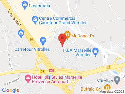 Plan Google Stage recuperation de points à Vitrolles proche de Marignane