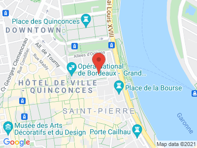 Plan Google Stage recuperation de points à Bordeaux proche de Talence
