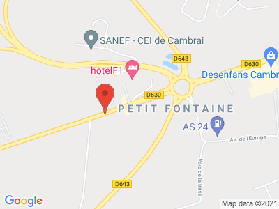 Plan Google Stage recuperation de points à Fontaine-Notre-Dame
