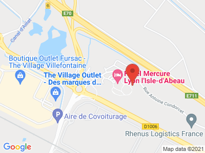 Plan Google Stage recuperation de points à Villefontaine proche de Pont-Évêque