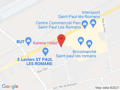Plan Google Stage recuperation de points à Saint-Paul-lès-Romans proche de Romans-sur-Isère