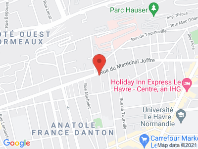 Plan Google Stage recuperation de points à Le Havre proche de Deauville
