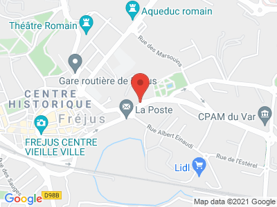 Plan Google Stage recuperation de points à Fréjus proche de Callian