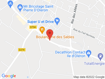 Plan Google Stage recuperation de points à Saint-Pierre-d'Oléron proche de Marennes
