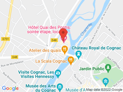 Plan Google Stage recuperation de points à Cognac proche de Jonzac