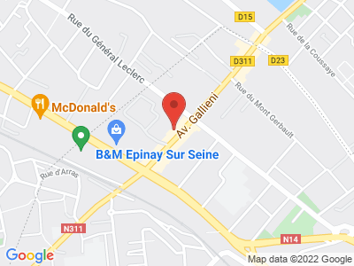 Plan Google Stage recuperation de points à Épinay-sur-Seine proche de Écouen